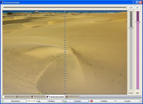 FixFoto 3.0 - Kontrastverlauf